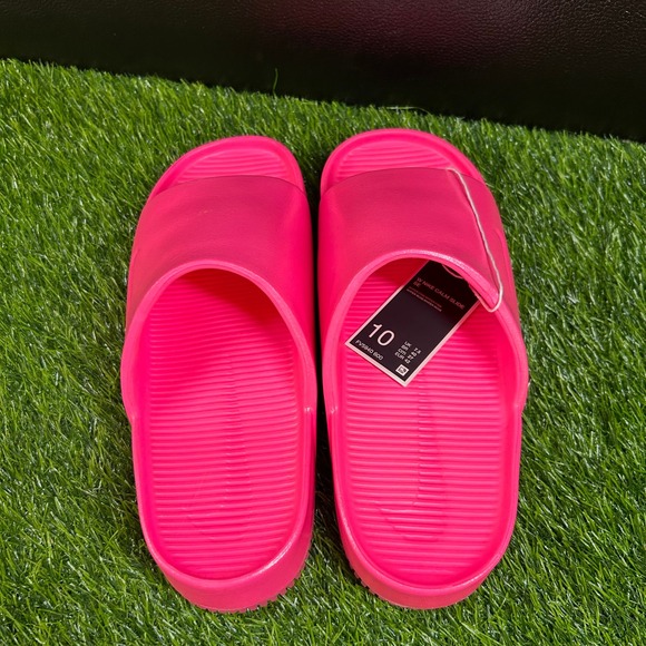 Nike Calm Slides SE Sandals Comfort Slip On Casual Pool Beach Hot Pink Womens 10 - Picture 7 of 14